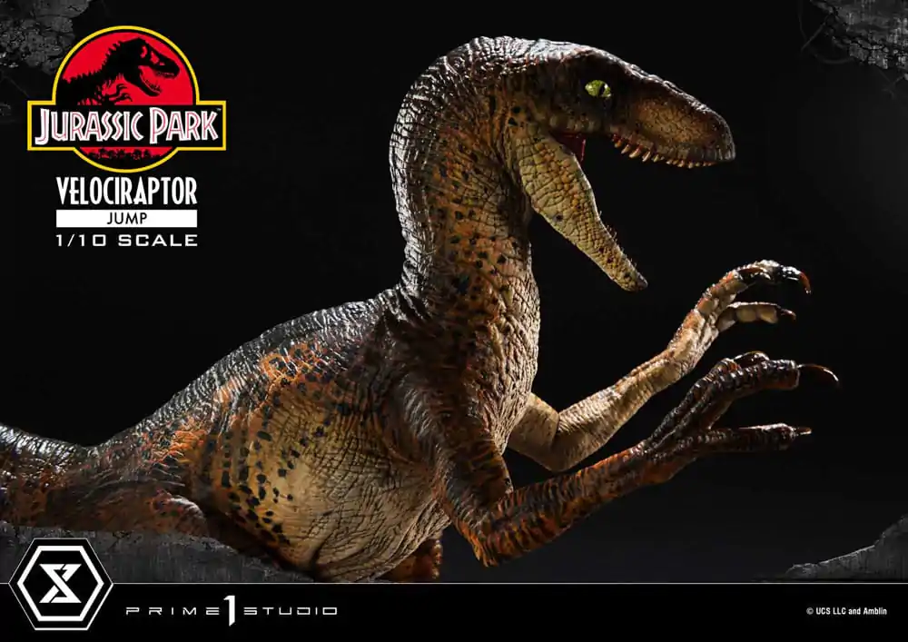 Jurassic Park Prime Collectibles Kip 1/10 Velociraptor Skok 21 cm fotografija proizvoda