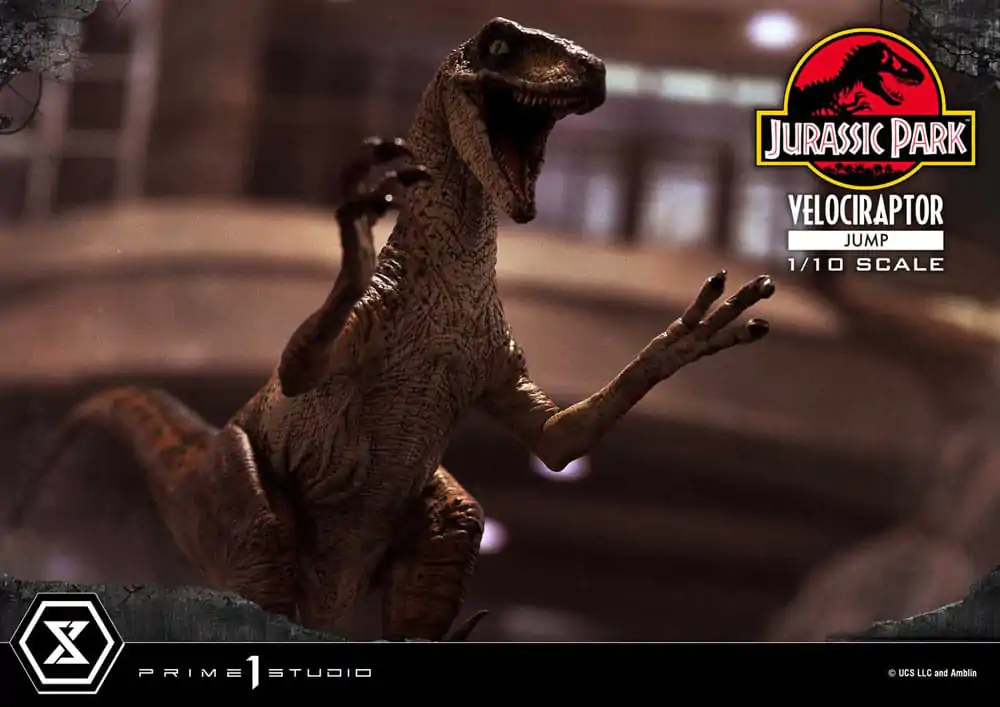 Jurassic Park Prime Collectibles Kip 1/10 Velociraptor Skok 21 cm fotografija proizvoda