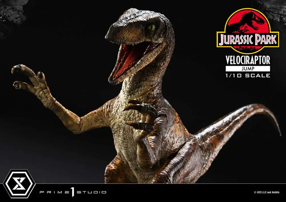 Jurassic Park Prime Collectibles Kip 1/10 Velociraptor Skok 21 cm fotografija proizvoda