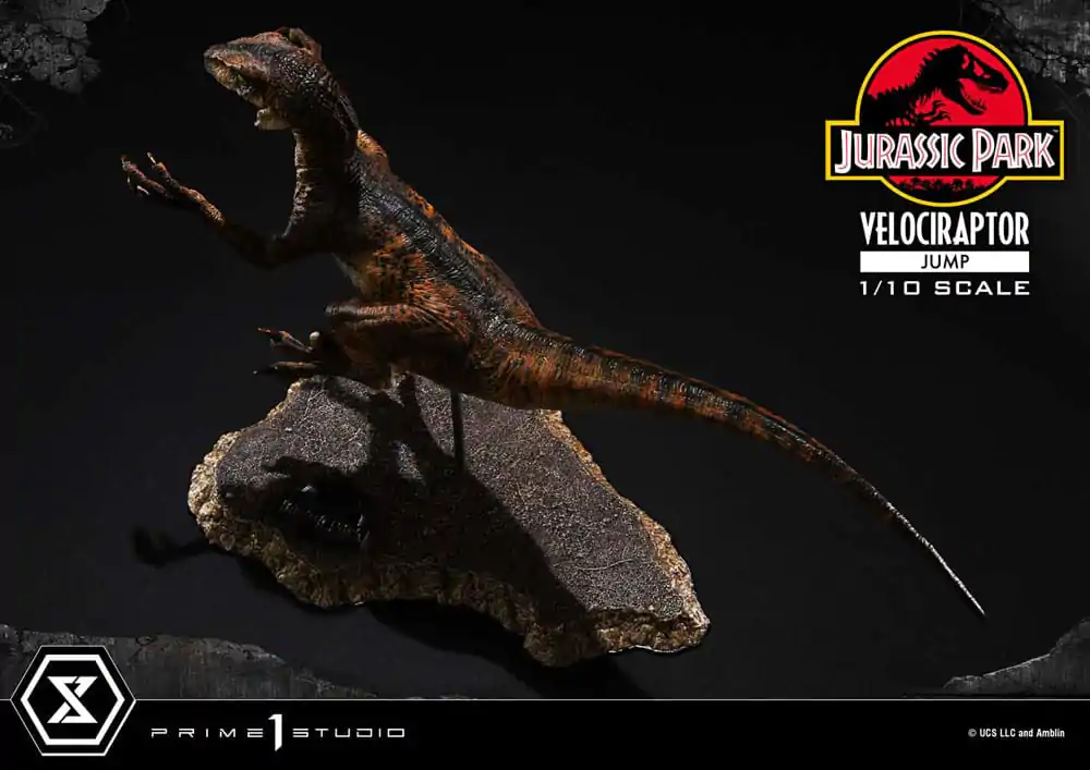 Jurassic Park Prime Collectibles Kip 1/10 Velociraptor Skok 21 cm fotografija proizvoda