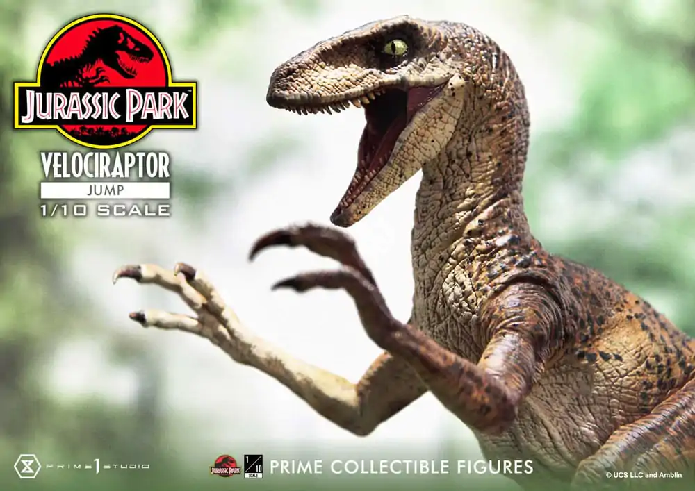 Jurassic Park Prime Collectibles Kip 1/10 Velociraptor Skok 21 cm fotografija proizvoda