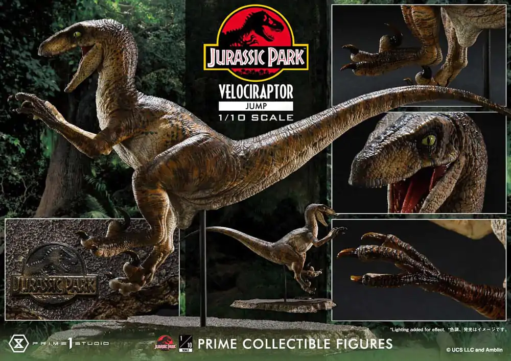 Jurassic Park Prime Collectibles Kip 1/10 Velociraptor Skok 21 cm fotografija proizvoda