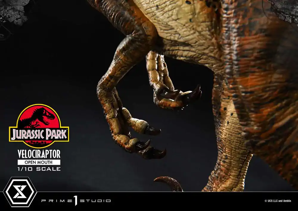 Jurassic Park Prime Collectibles Kip 1/10 Velociraptor Otvorena Usta 19 cm fotografija proizvoda