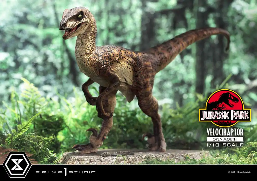 Jurassic Park Prime Collectibles Kip 1/10 Velociraptor Otvorena Usta 19 cm fotografija proizvoda