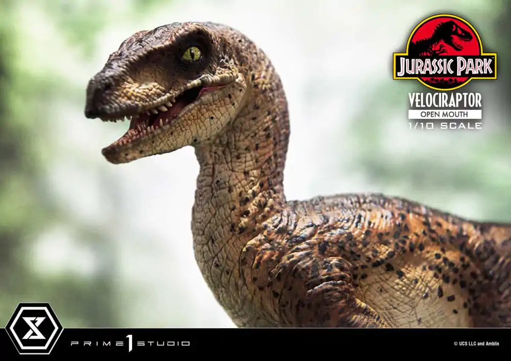 Jurassic Park Prime Collectibles Kip 1/10 Velociraptor Otvorena Usta 19 cm fotografija proizvoda