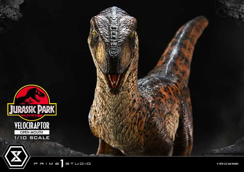 Jurassic Park Prime Collectibles Kip 1/10 Velociraptor Otvorena Usta 19 cm fotografija proizvoda