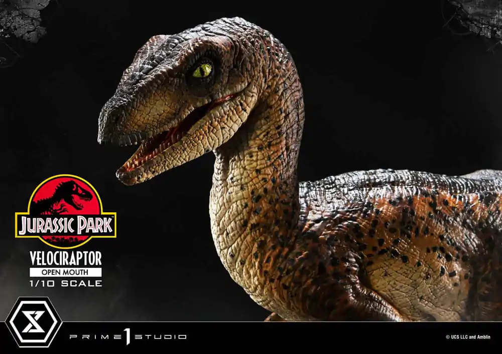 Jurassic Park Prime Collectibles Kip 1/10 Velociraptor Otvorena Usta 19 cm fotografija proizvoda