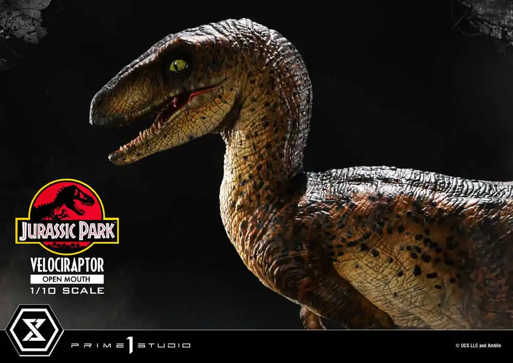 Jurassic Park Prime Collectibles Kip 1/10 Velociraptor Otvorena Usta 19 cm fotografija proizvoda