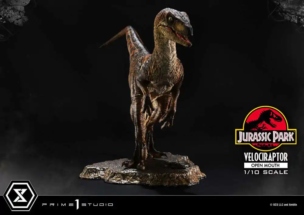 Jurassic Park Prime Collectibles Kip 1/10 Velociraptor Otvorena Usta 19 cm fotografija proizvoda