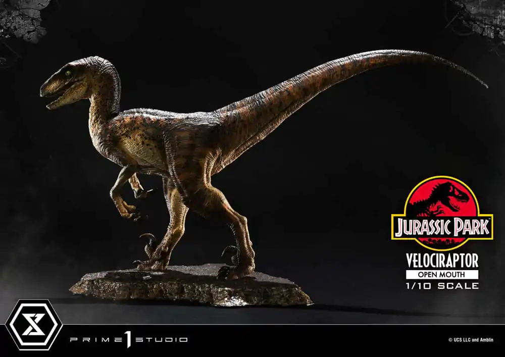 Jurassic Park Prime Collectibles Kip 1/10 Velociraptor Otvorena Usta 19 cm fotografija proizvoda