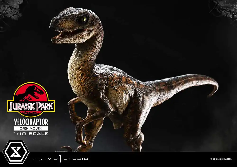 Jurassic Park Prime Collectibles Kip 1/10 Velociraptor Otvorena Usta 19 cm fotografija proizvoda