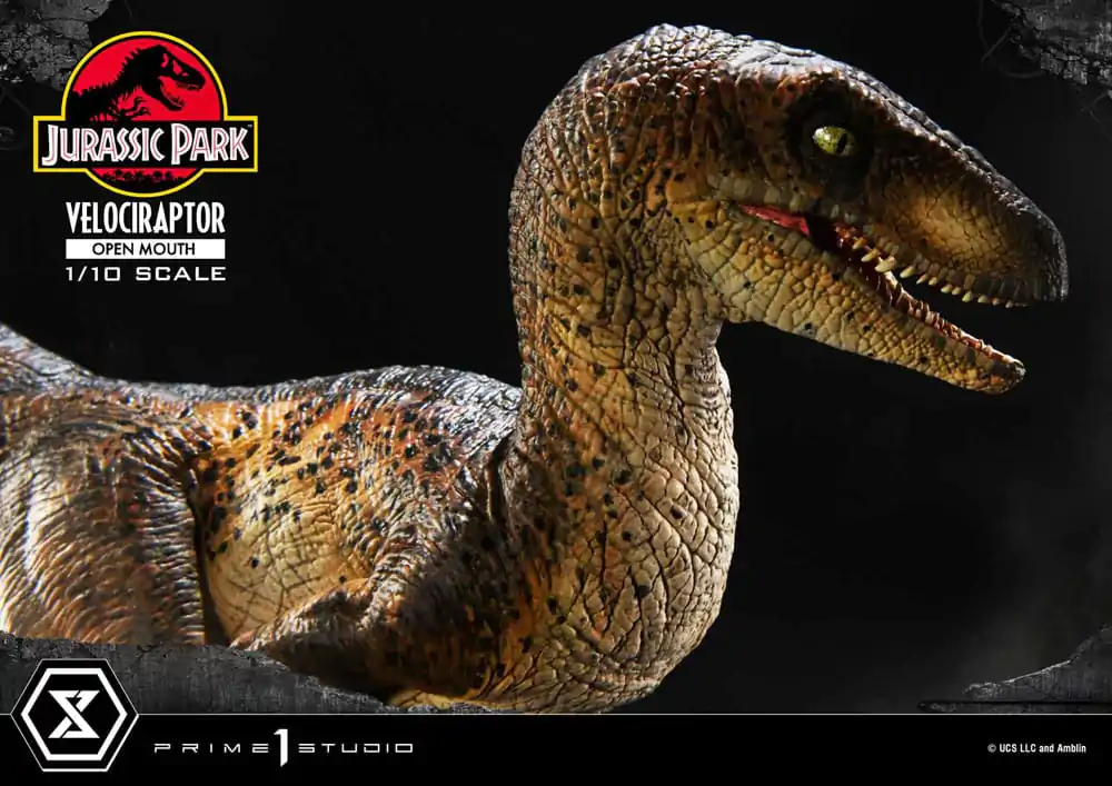 Jurassic Park Prime Collectibles Kip 1/10 Velociraptor Otvorena Usta 19 cm fotografija proizvoda