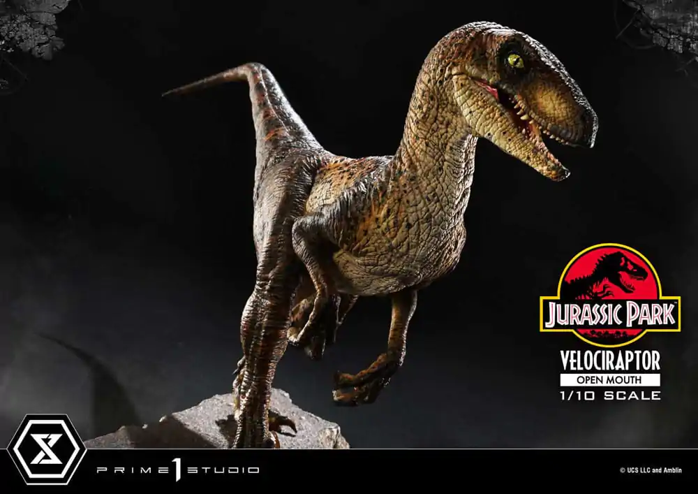 Jurassic Park Prime Collectibles Kip 1/10 Velociraptor Otvorena Usta 19 cm fotografija proizvoda