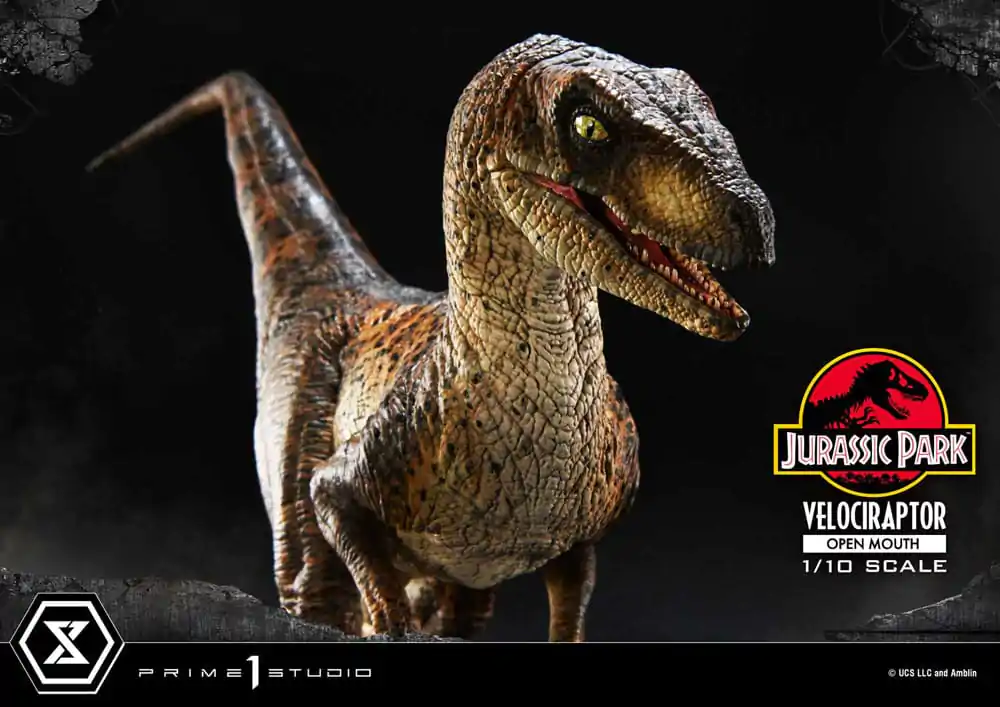 Jurassic Park Prime Collectibles Kip 1/10 Velociraptor Otvorena Usta 19 cm fotografija proizvoda