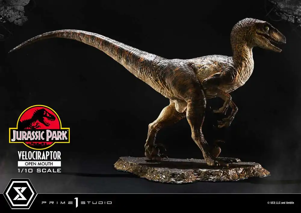 Jurassic Park Prime Collectibles Kip 1/10 Velociraptor Otvorena Usta 19 cm fotografija proizvoda