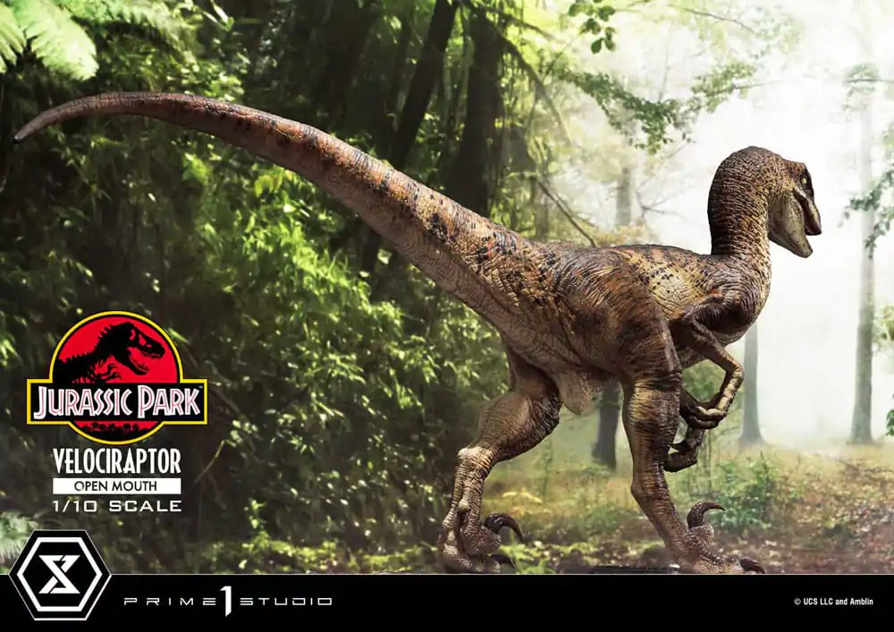 Jurassic Park Prime Collectibles Kip 1/10 Velociraptor Otvorena Usta 19 cm fotografija proizvoda