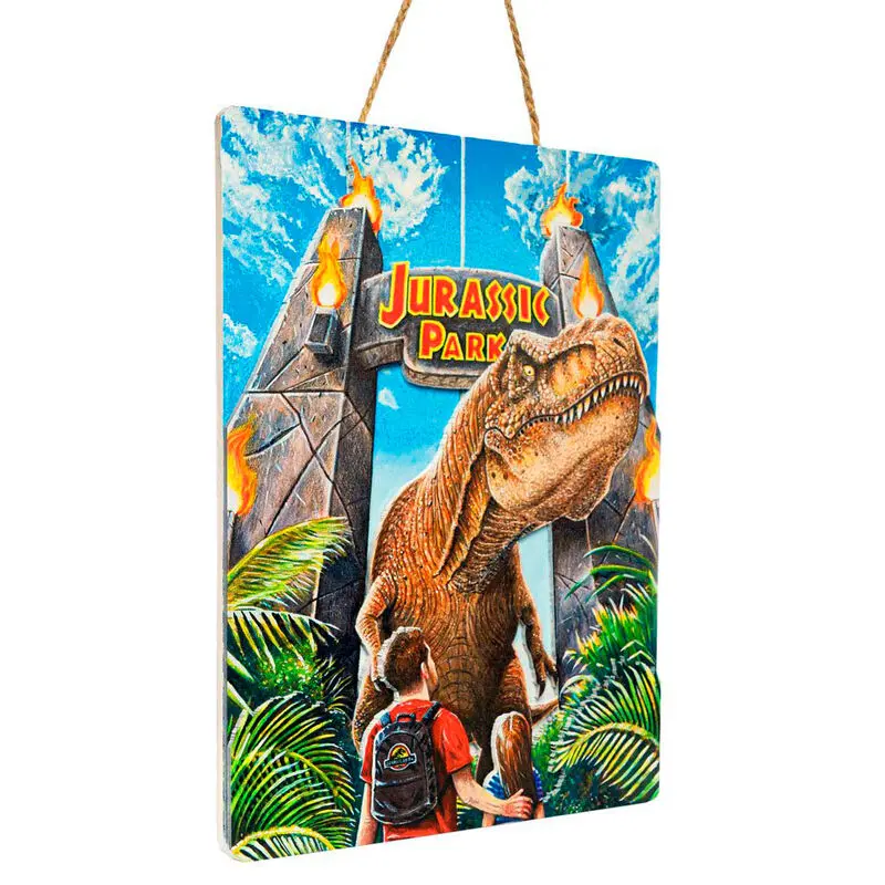 Jurassic Park WoodArts 3D Drveni Zidni Umjetnički Ukras Rex Attack 30 x 40 cm fotografija proizvoda