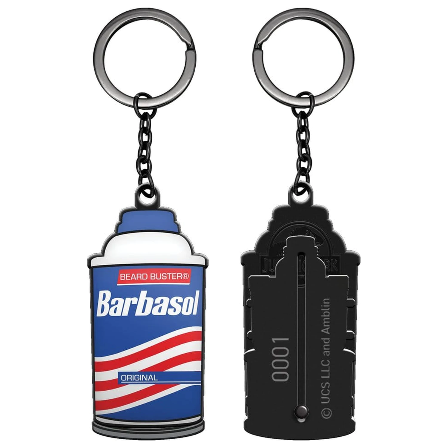Jurassic Park Privjesak za ključeve s kliznom limenkom Barbasol fotografija proizvoda