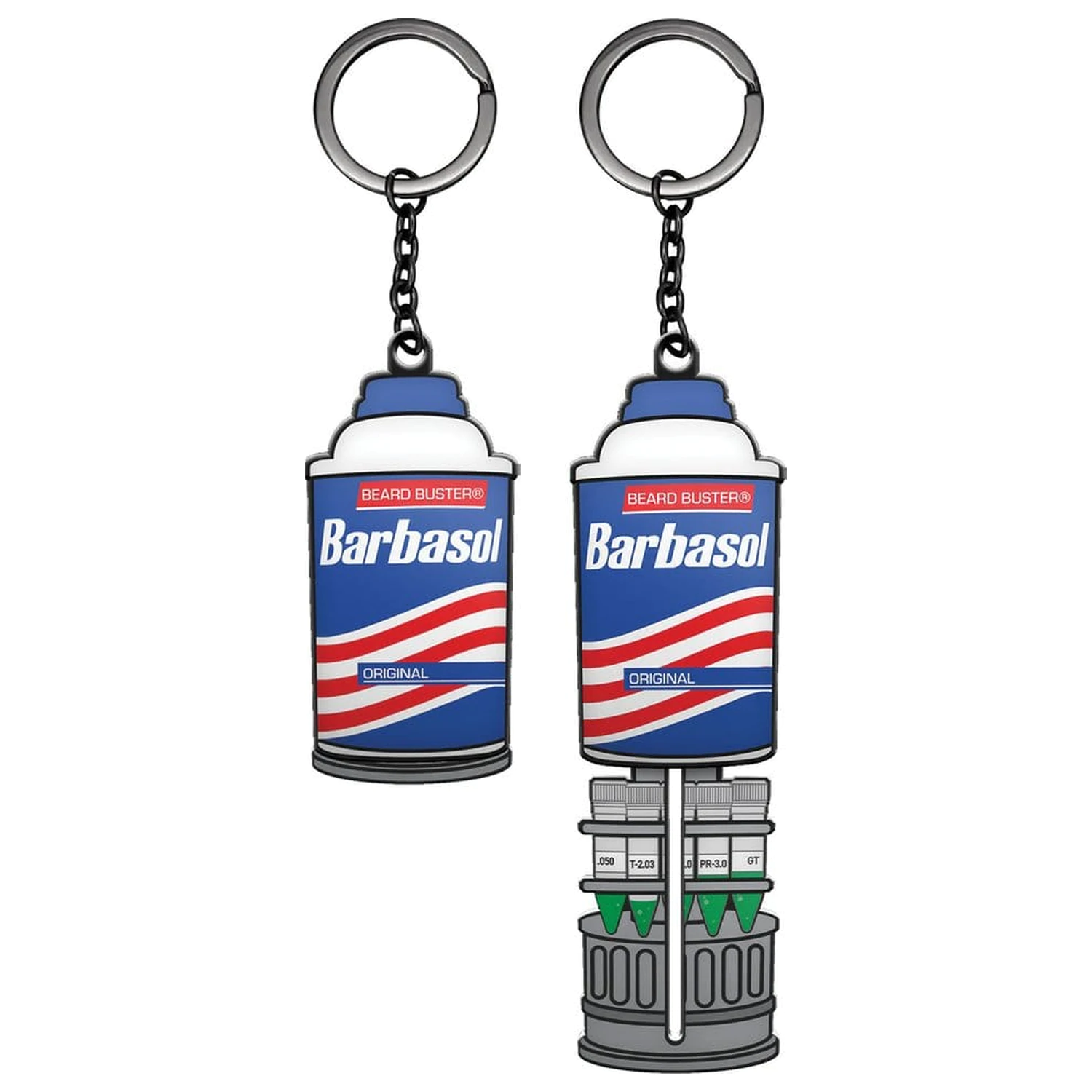 Jurassic Park Privjesak za ključeve s kliznom limenkom Barbasol fotografija proizvoda