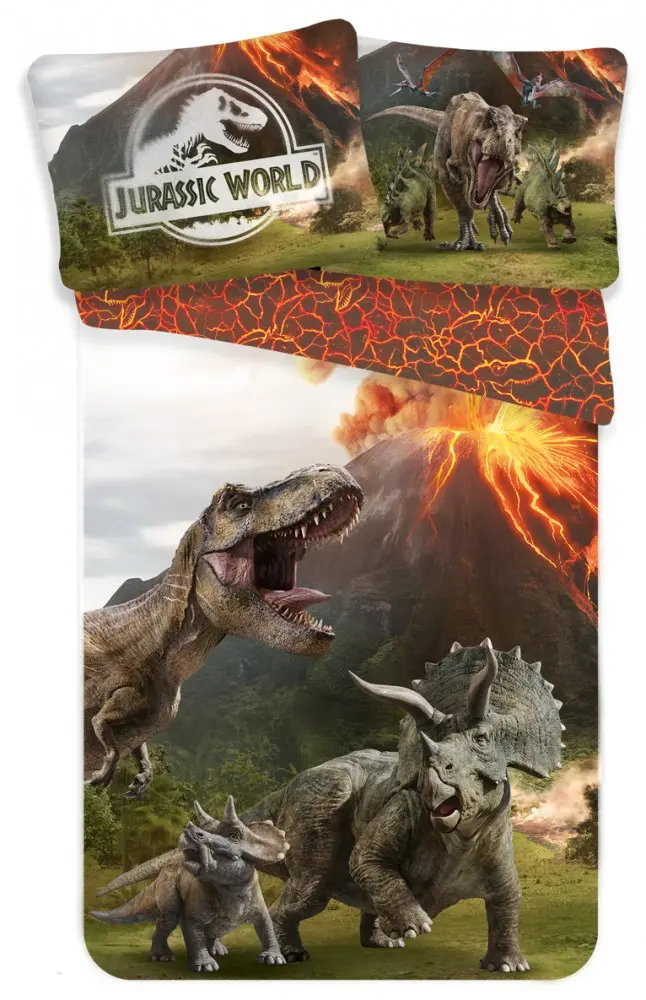 Jurassic World Navlaka za poplun 140x200 cm, 70x90 cm fotografija proizvoda