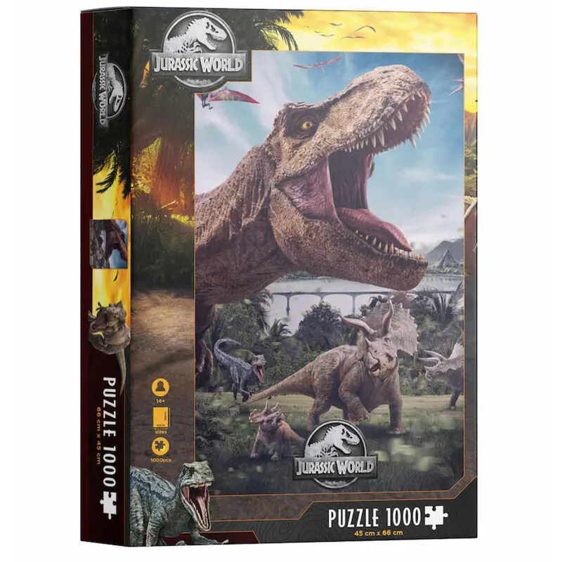 Jurassic World Puzzle Poster Rex (1000 dijelova) fotografija proizvoda