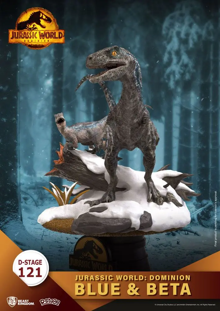 Jurassic World: Dominion D-Stage PVC Diorama Blue & Beta 13 cm fotografija proizvoda