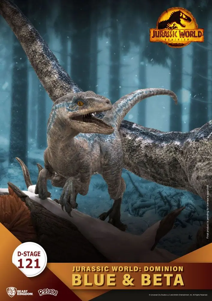 Jurassic World: Dominion D-Stage PVC Diorama Blue & Beta 13 cm fotografija proizvoda