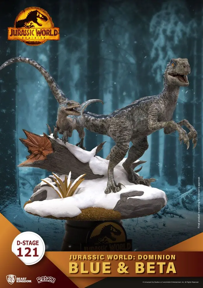 Jurassic World: Dominion D-Stage PVC Diorama Blue & Beta 13 cm fotografija proizvoda
