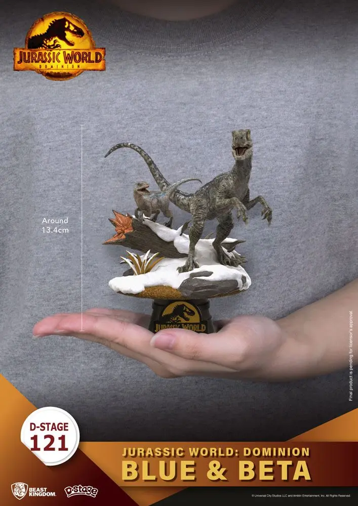 Jurassic World: Dominion D-Stage PVC Diorama Blue & Beta 13 cm fotografija proizvoda