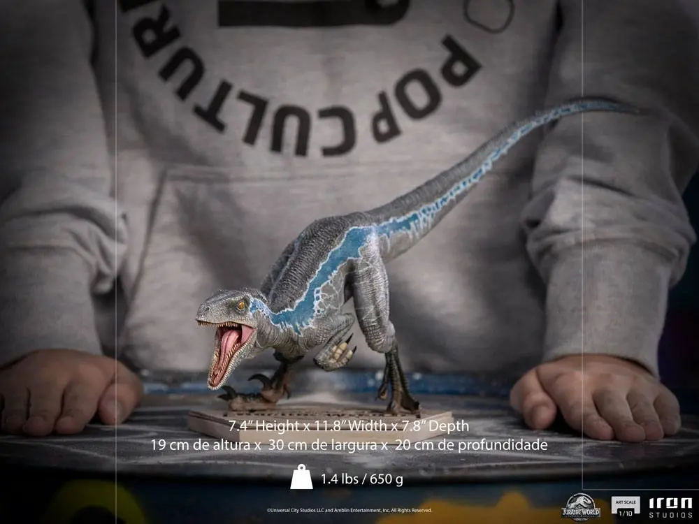 Jurassic World Fallen Kingdom Art Scale Kip 1/10 Blue 19 cm fotografija proizvoda