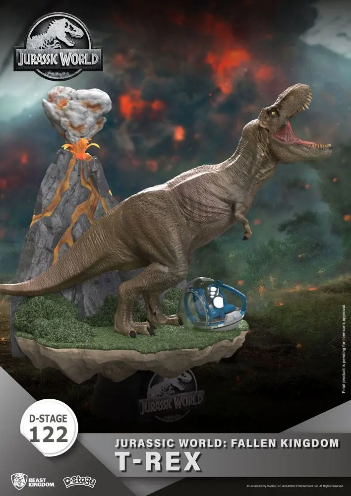 Jurassic World: Fallen Kingdom D-Stage PVC diorama T-Rex 13 cm fotografija proizvoda