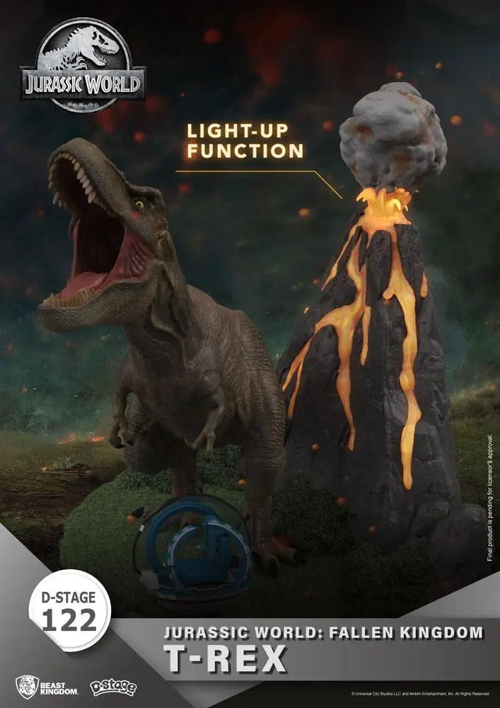 Jurassic World: Fallen Kingdom D-Stage PVC diorama T-Rex 13 cm fotografija proizvoda