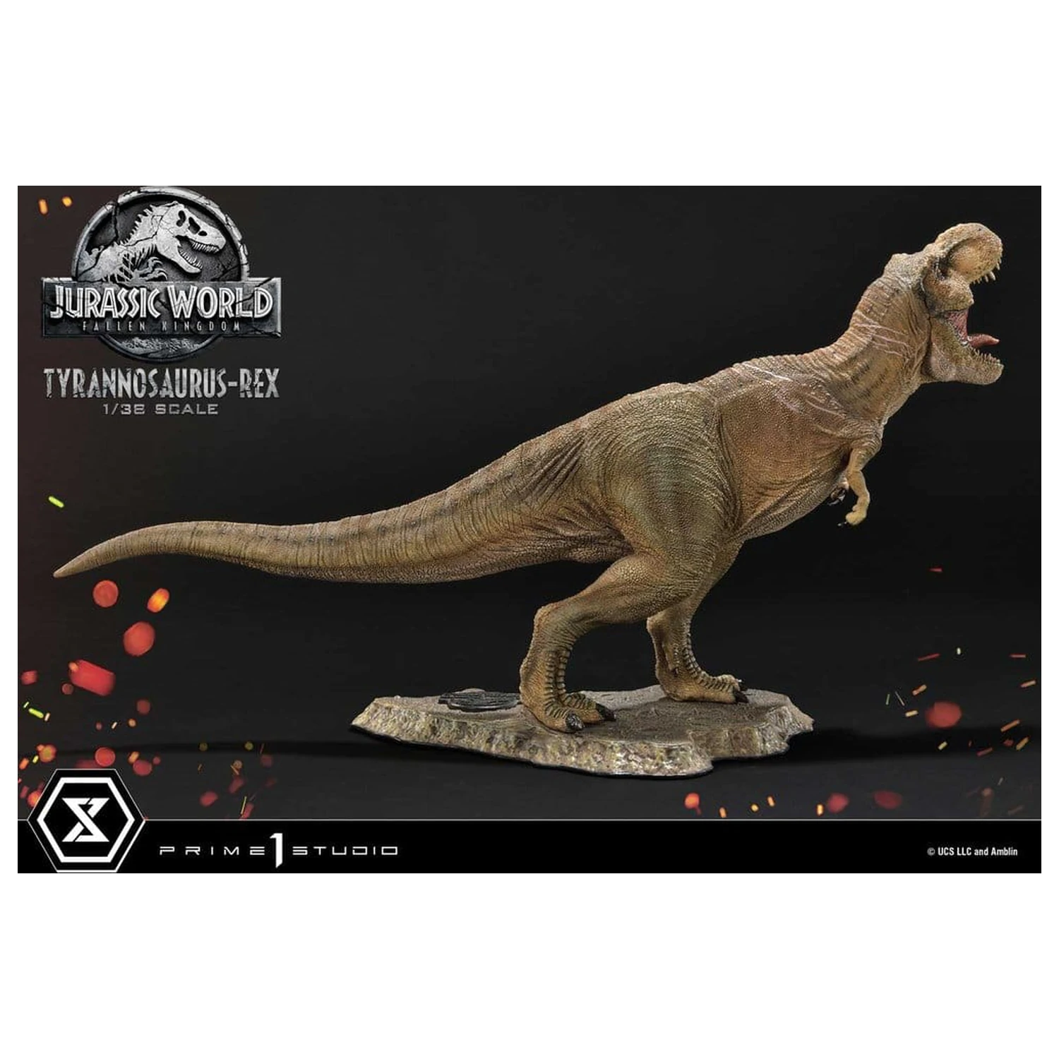 Jurassic World: Fallen Kingdom (Film) Prime Collectible Figures kip 1/38 Tyrannosaurus Rex 23 cm fotografija proizvoda
