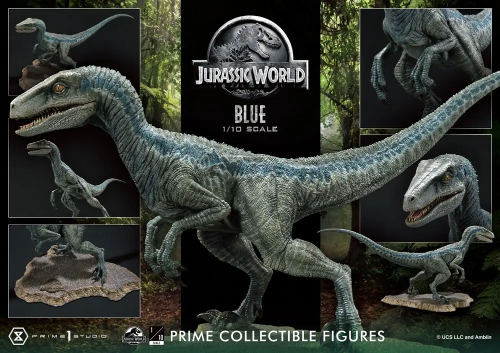 Jurassic World: Fallen Kingdom Prime Collectibles kip 1/10 Blue (Open Mouth Version) 17 cm fotografija proizvoda