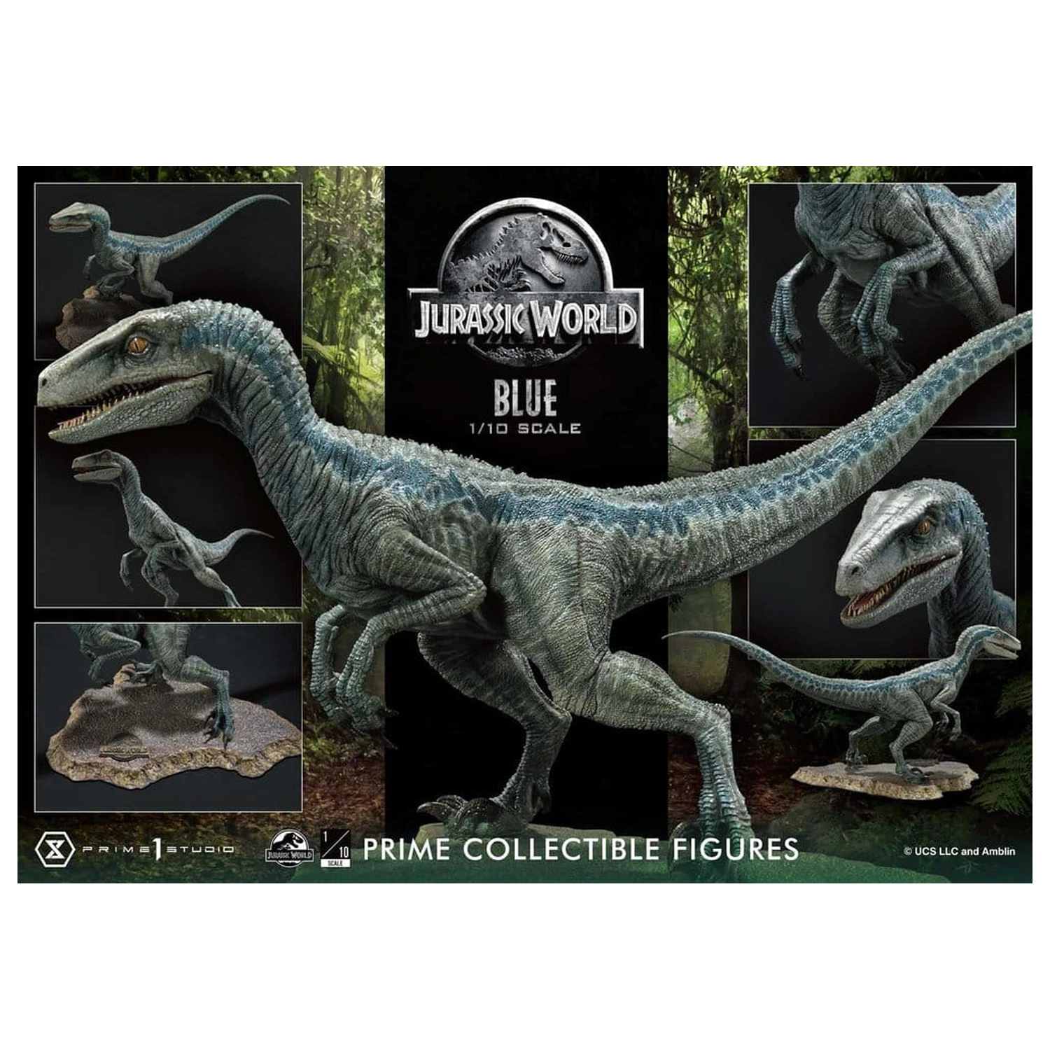 Jurassic World (Film) Prime Collectible figure statua 1/10 Blue 17 cm fotografija proizvoda