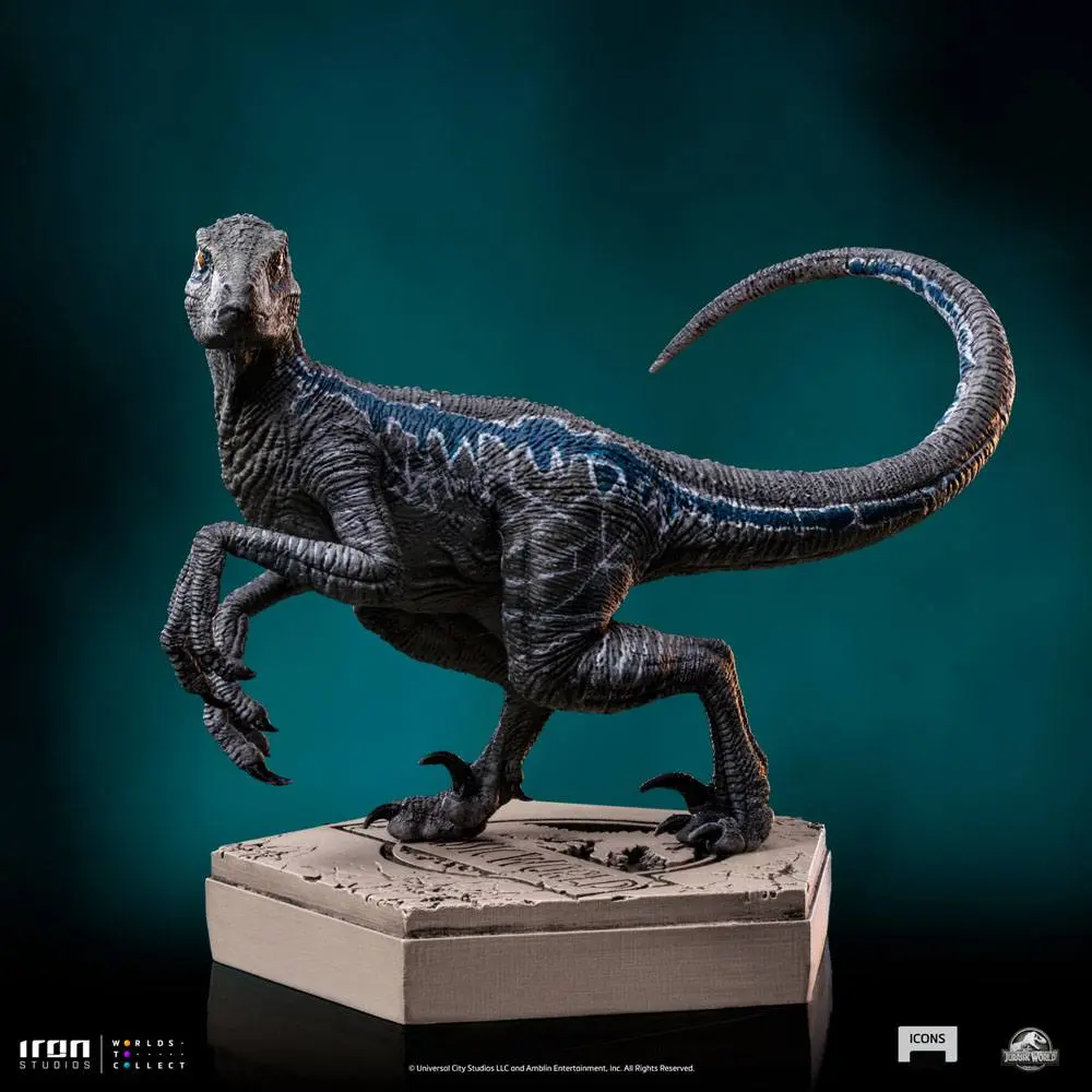 Jurassic World Icons kip Velociraptor B Blue 7 cm fotografija proizvoda