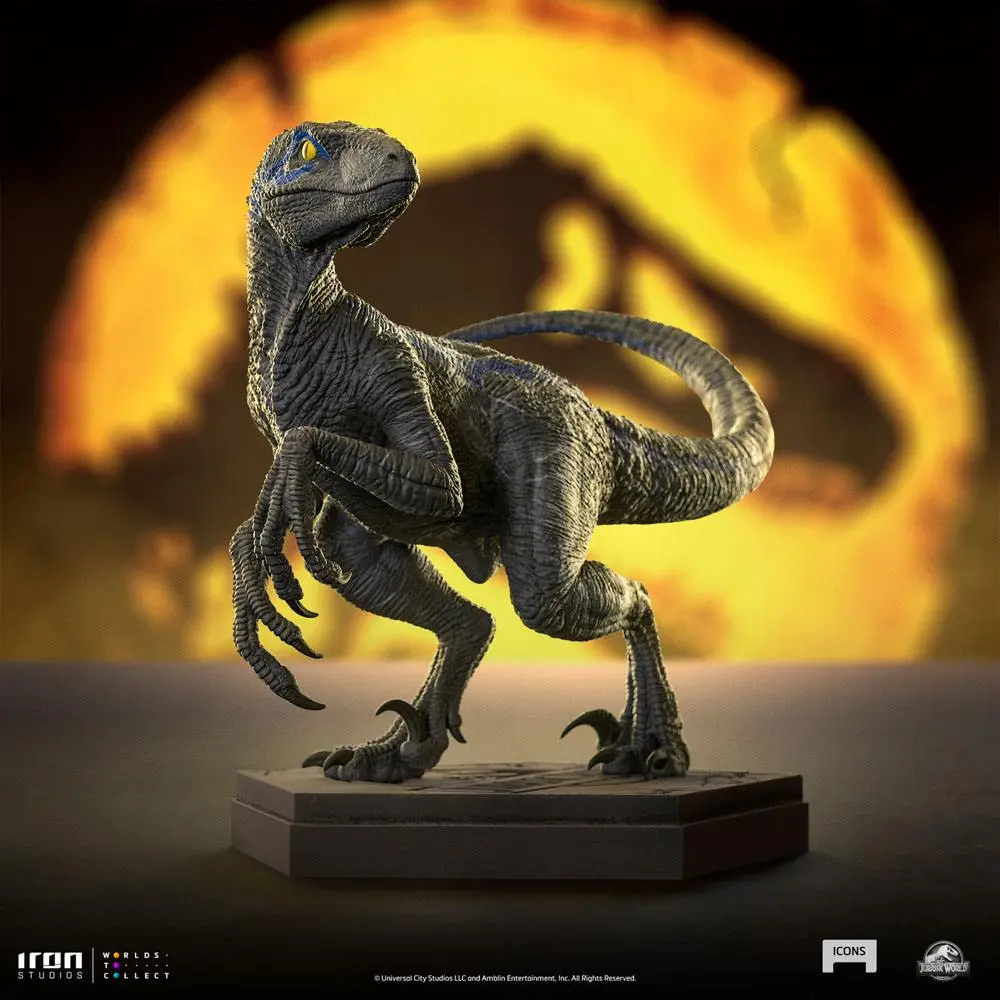 Jurassic World Icons kip Velociraptor B Blue 7 cm fotografija proizvoda