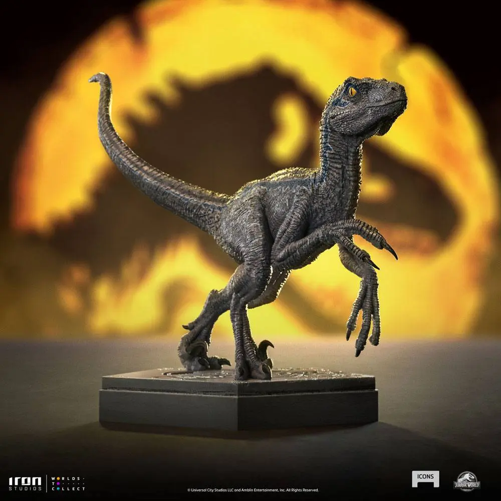 Jurassic World Icons Kip Velociraptor Blue 9 cm fotografija proizvoda