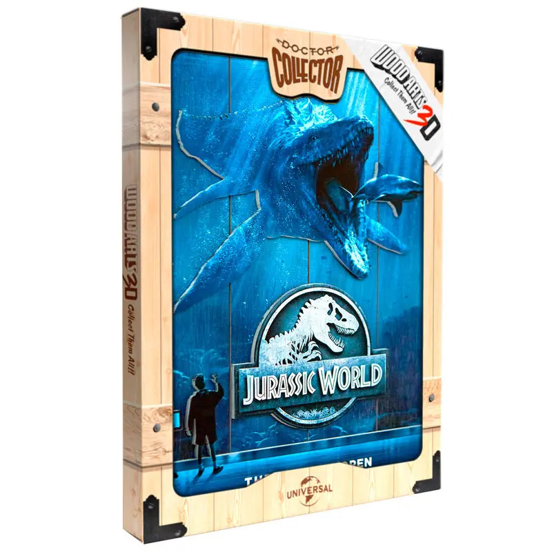 Jurassic World Mossasaurus Woodart 3D Print drveni natpis fotografija proizvoda