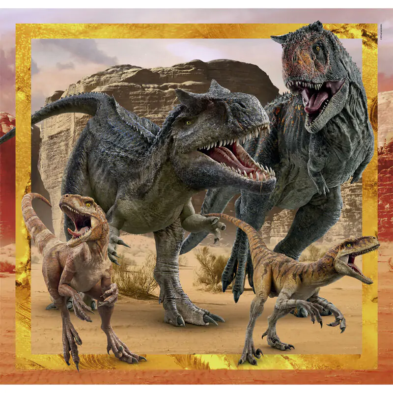 Jurassic World puzzle 3x48 dijelova fotografija proizvoda