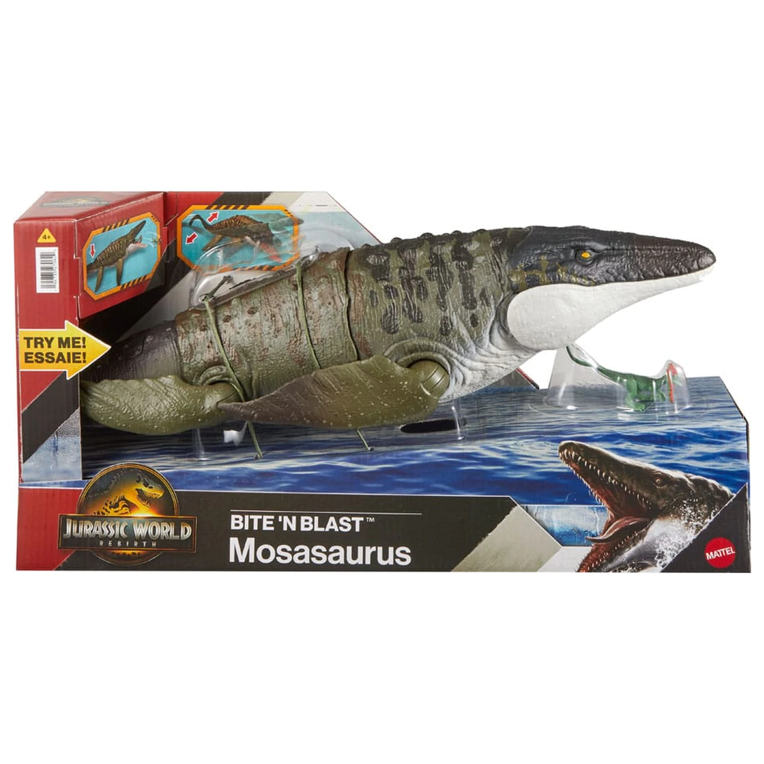 Jurassic World: Rebirth Action Figure Bite 'n Blast Mosasaurus 65 cm fotografija proizvoda
