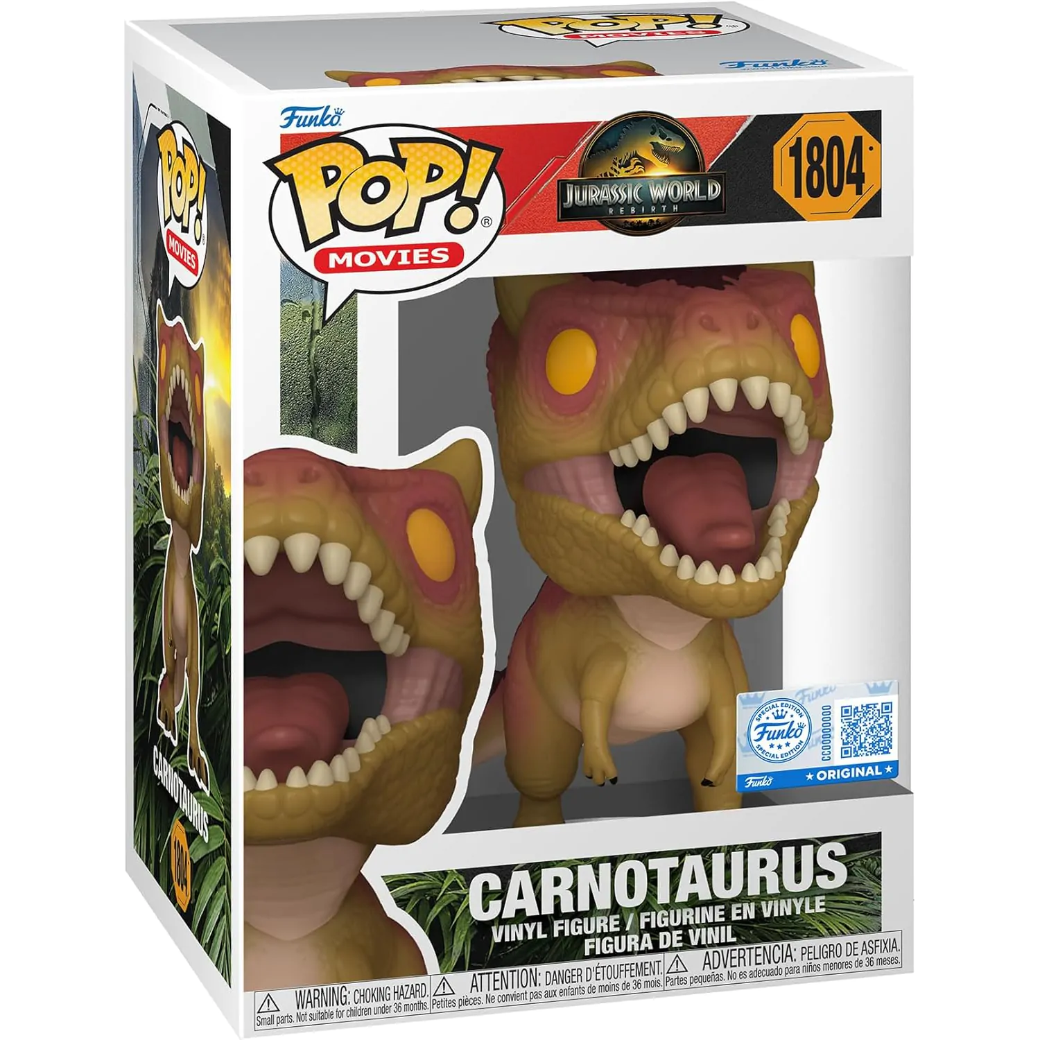 Jurassic World Rebirth Funko POP! Movies Vinilna figura Carnotaurus Exclusive 9 cm fotografija proizvoda