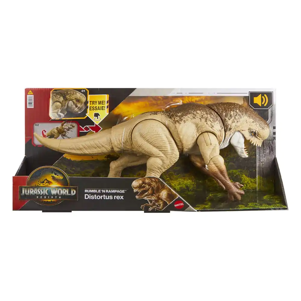 Jurassic World: Rebirth Akcijska Figura Rumble N Rampage Distortus Rex fotografija proizvoda