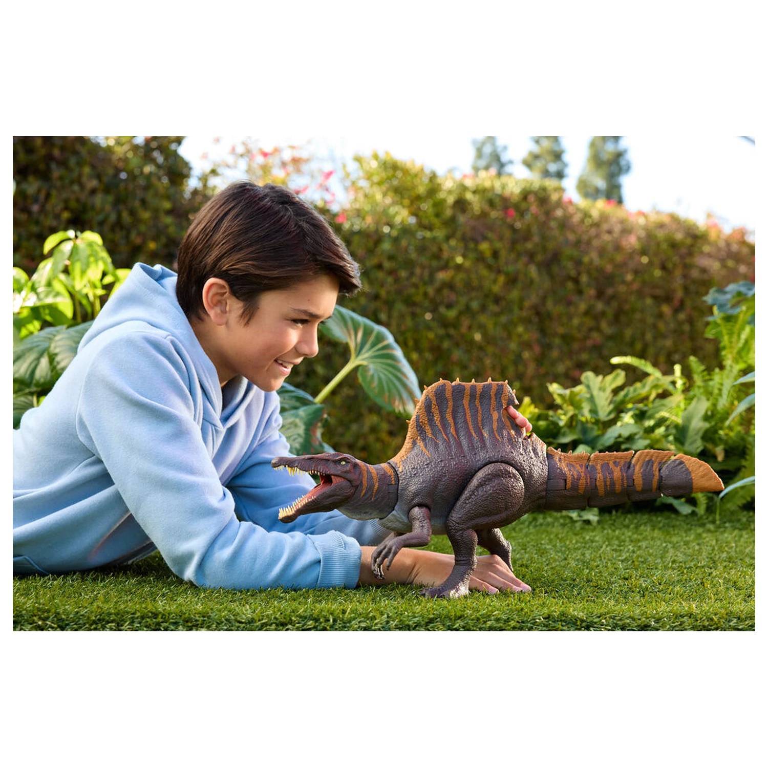 Jurassic World Rebirth Akcijska figura Tail Thrasher Spinosaurus 55 cm fotografija proizvoda