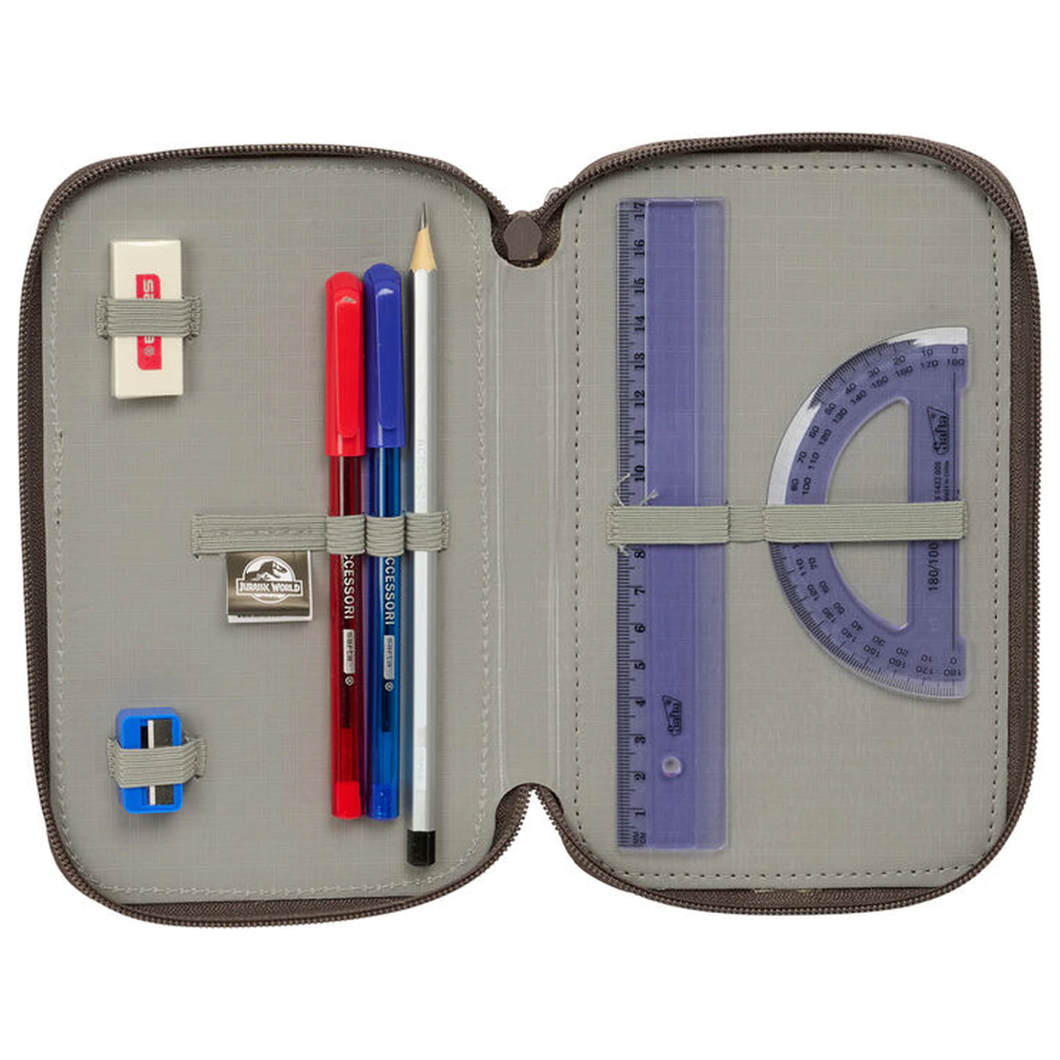 Jurassic World trostruka pernica 37 komada fotografija proizvoda