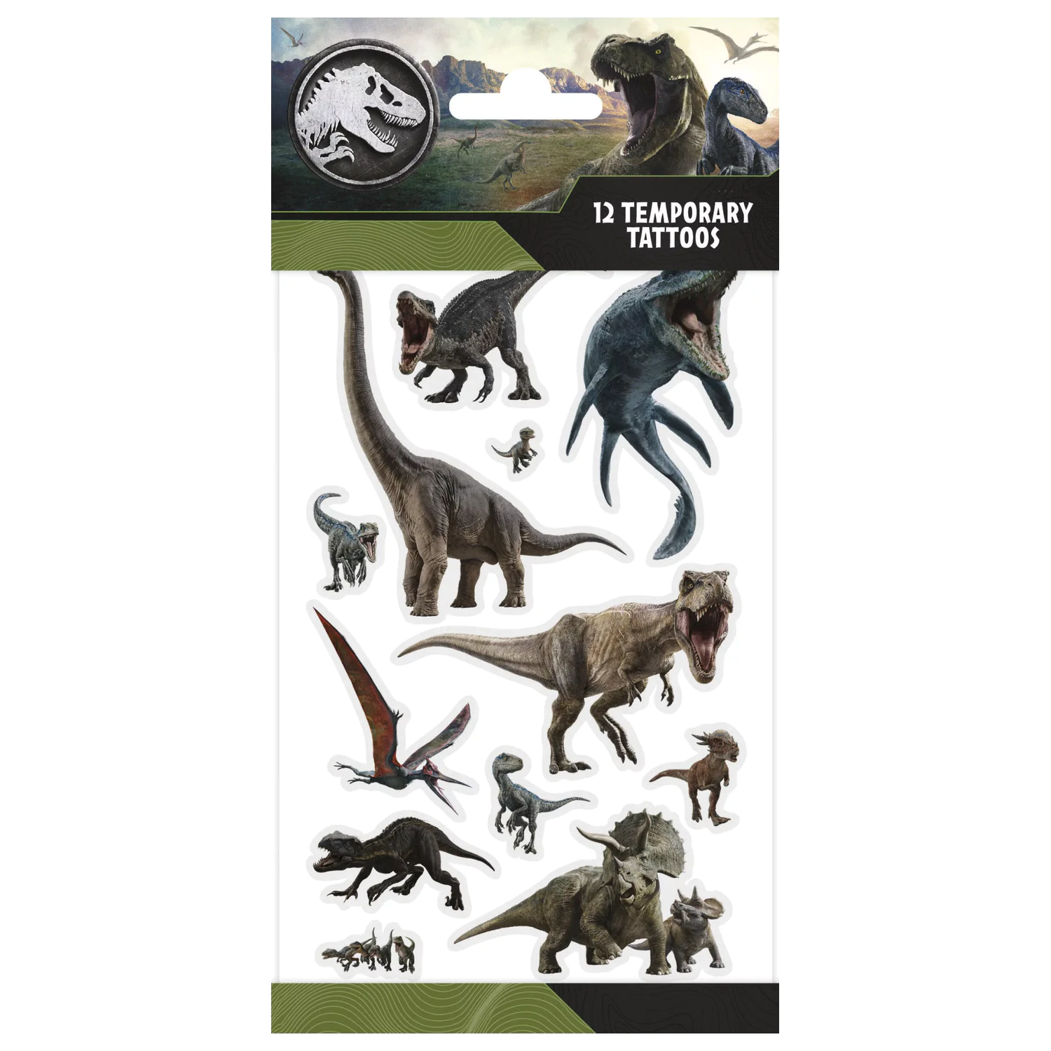 Jurassic World Divlja Tetovaža 12-dijelni fotografija proizvoda