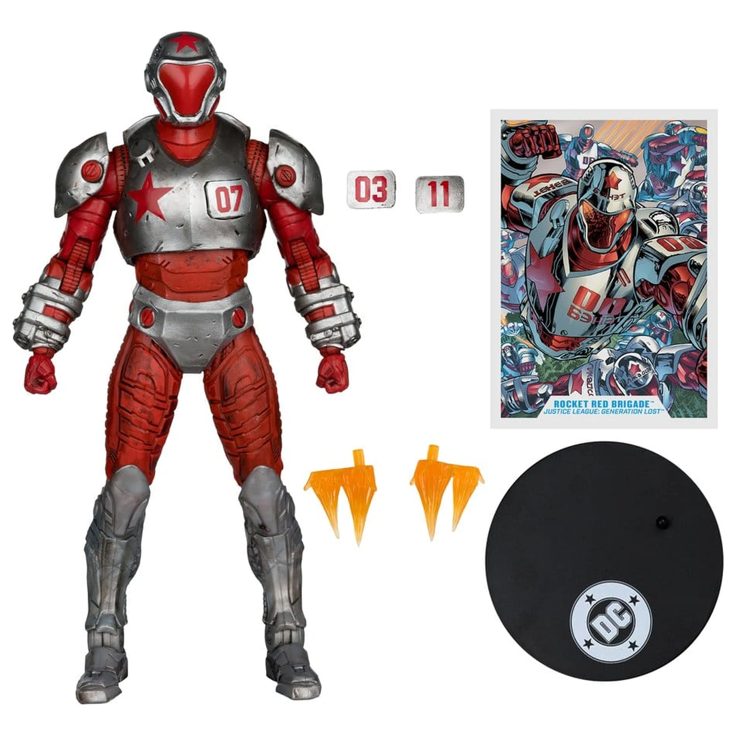 Justice League: Generation Lost DC Multiverse Akcijska figura Rocket Red Brigade 18 cm fotografija proizvoda