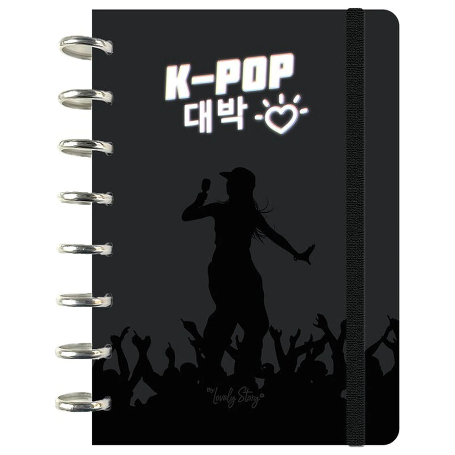 K-Pop Black A5 bilježnica fotografija proizvoda