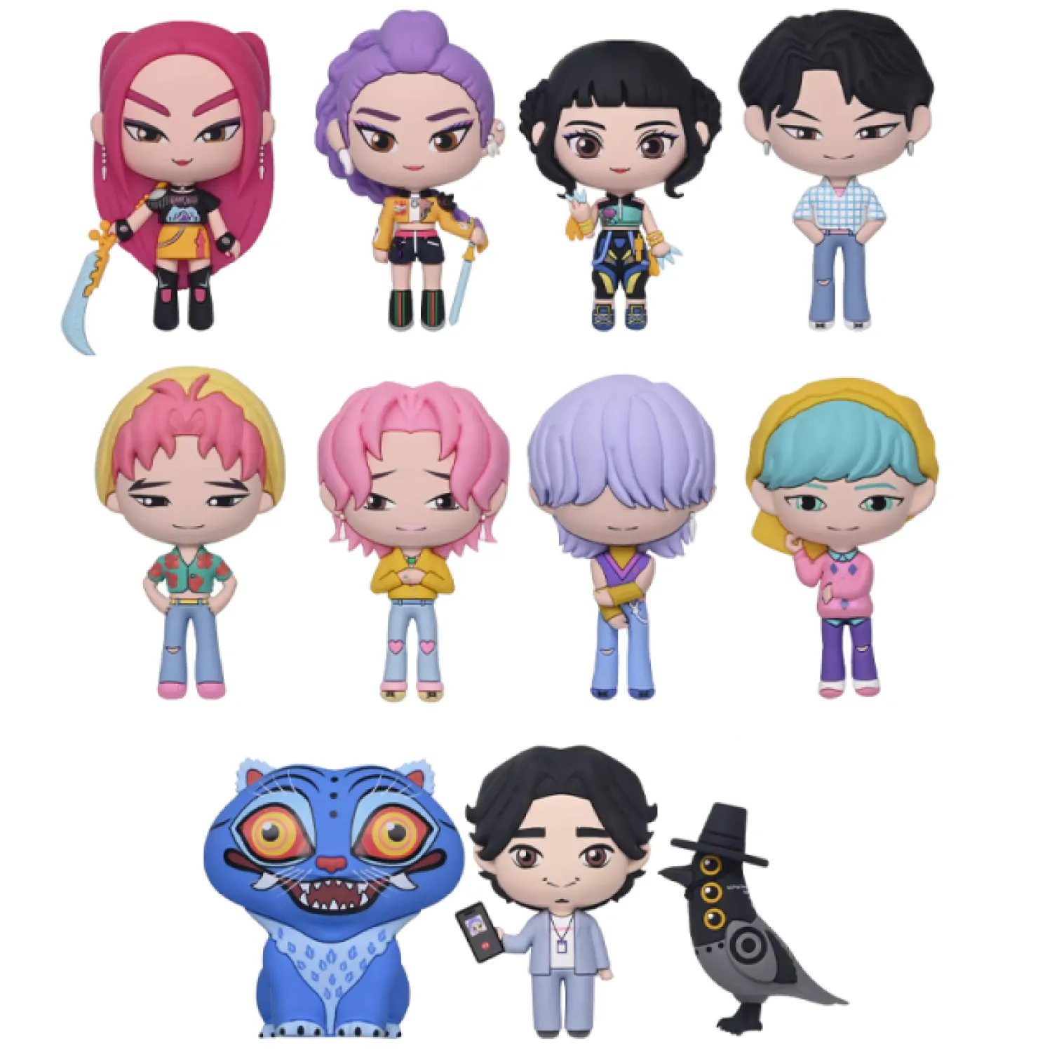 K-Pop Demon Hunter 3D PVC Oznake za Torbu Misteriozna Vrećica fotografija proizvoda