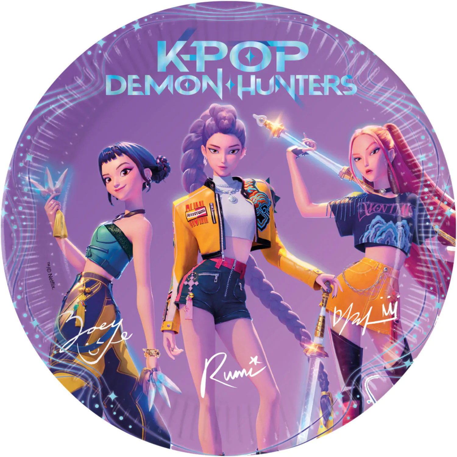 K-POP Demon Hunters Party Papirnati tanjuri set fotografija proizvoda